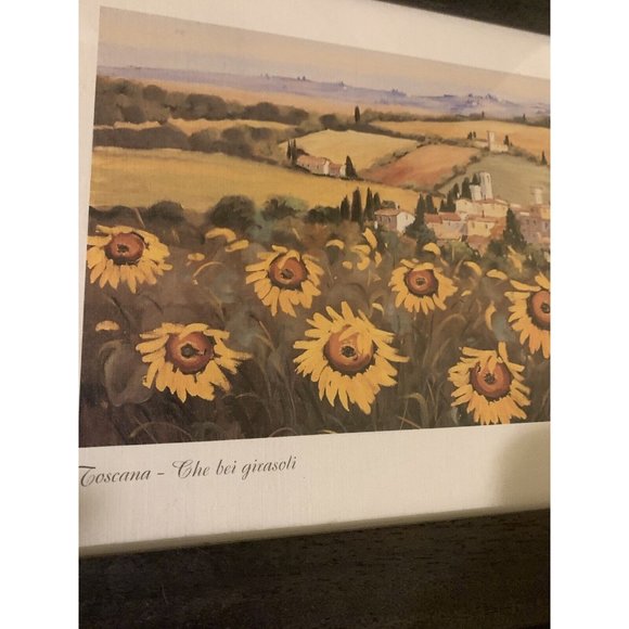 Toscana - The bei girasole Framed Signed Tuscan Sunflowers...